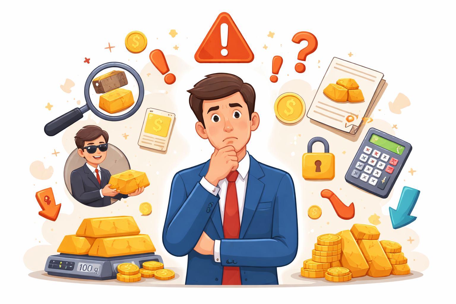 ۵ اشتباه رایج در خرید طلای آبشده و راه‌های جلوگیری از آن‌ها